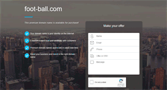 Desktop Screenshot of foot-ball.com