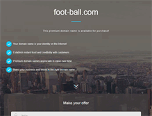 Tablet Screenshot of foot-ball.com